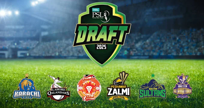PSL draft 2025 psl draft 2025 players list hbl psl draft 2025 cricket psl psl live streaming PSL draft peshawar Zalmi PSL draft Quetta Gladiators PSL draft 2025 most expensive player